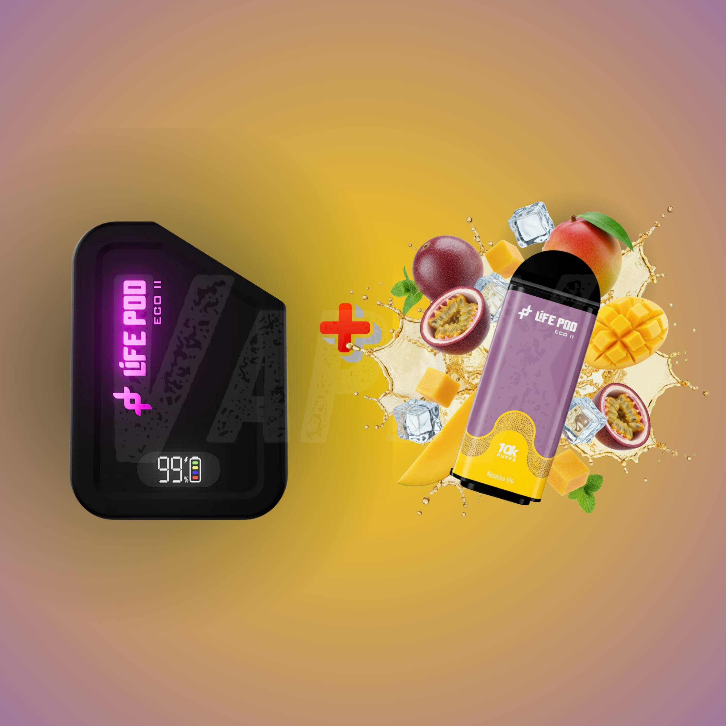 PASSION MANGO ICE - KIT COMPLETO (LIFE POD ECO ll)