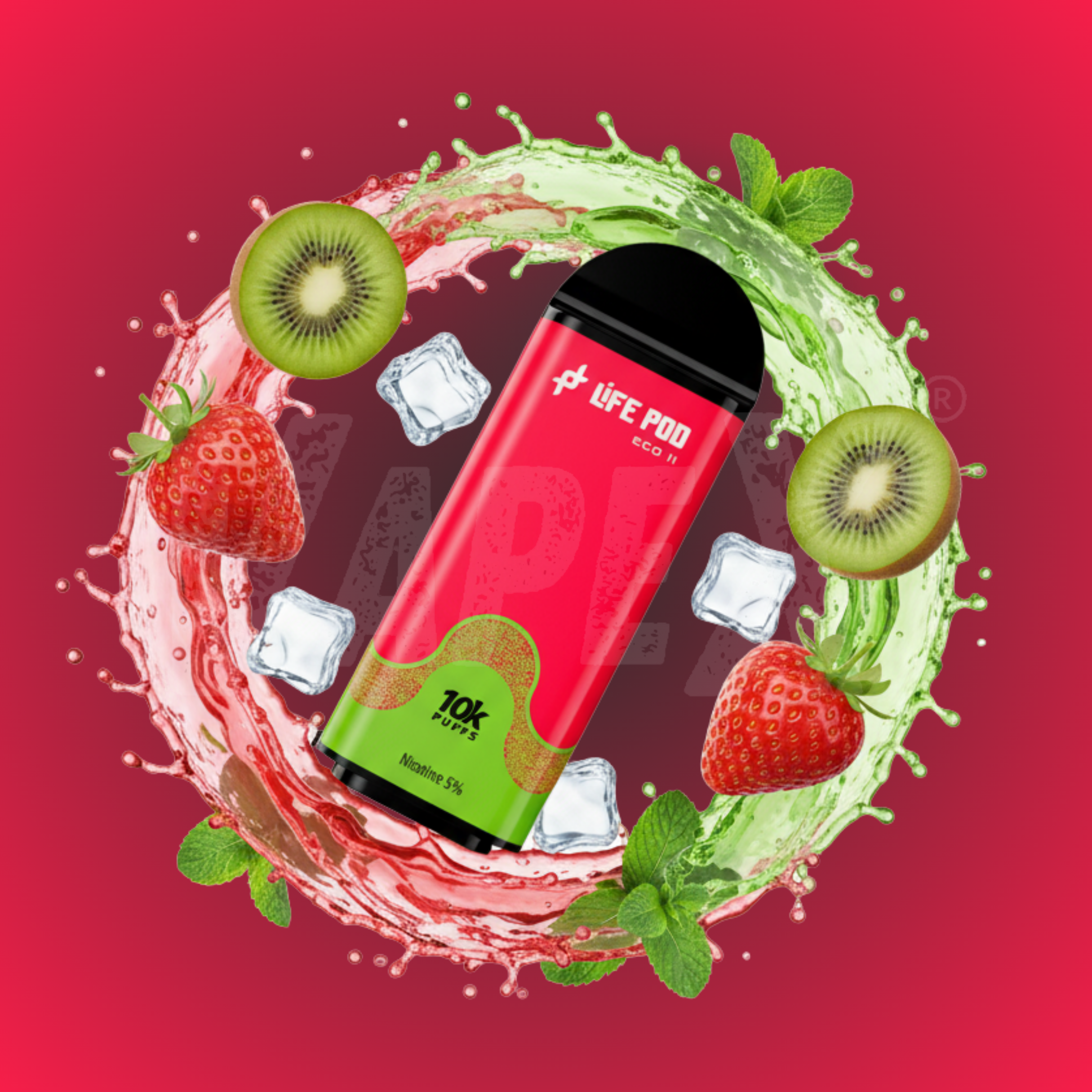 Cartucho STRAWBERRY KIWI (10 000 PUFF)