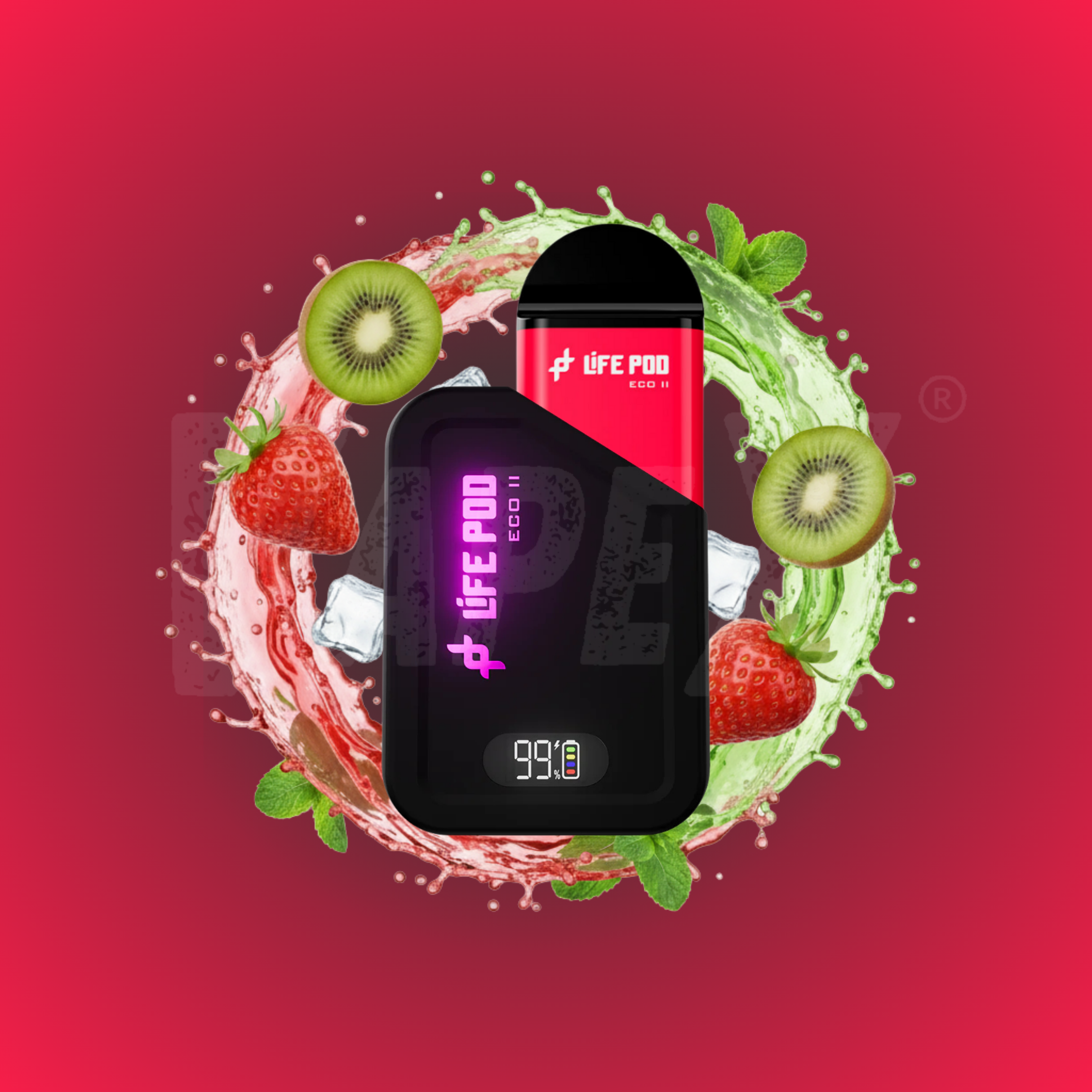STRAWBERRY KIWI - KIT COMPLETO (LIFE POD ECO ll)