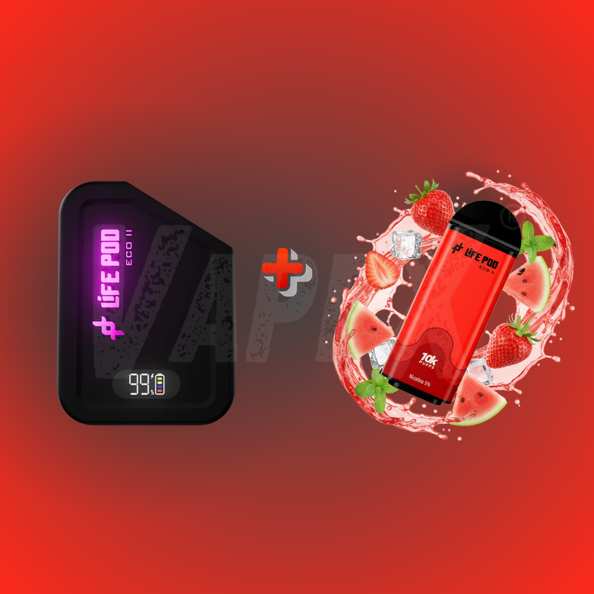 STRAWBERRY WATERMELON - KIT COMPLETO (LIFE POD ECO ll)