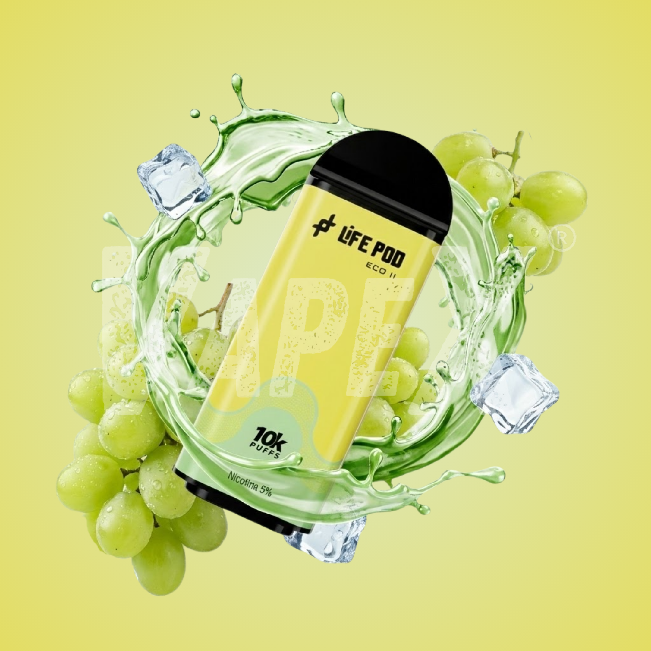 Cartucho GREEN GRAPE ICE (10 000 PUFF)