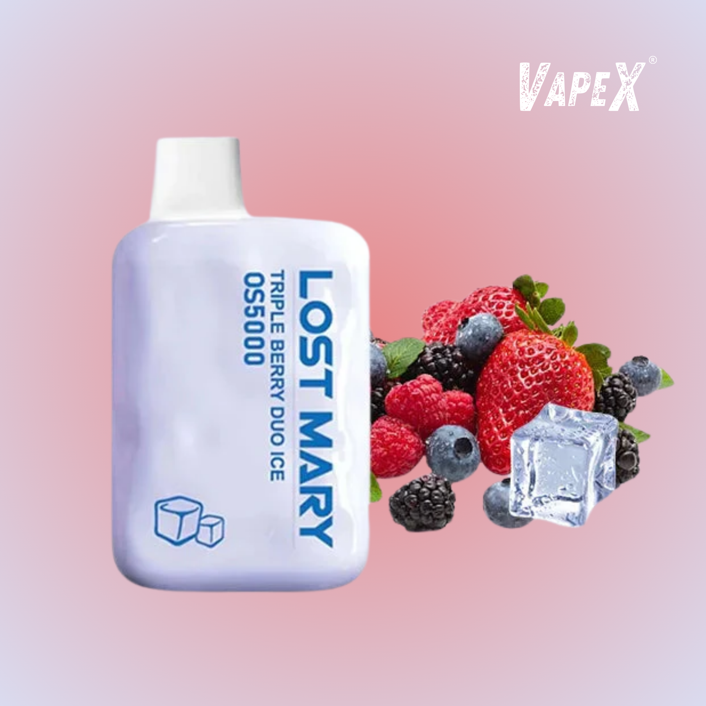 TRIPLE BERRY ICE (5 000 puff) - LOST MARY OS Zero 5000