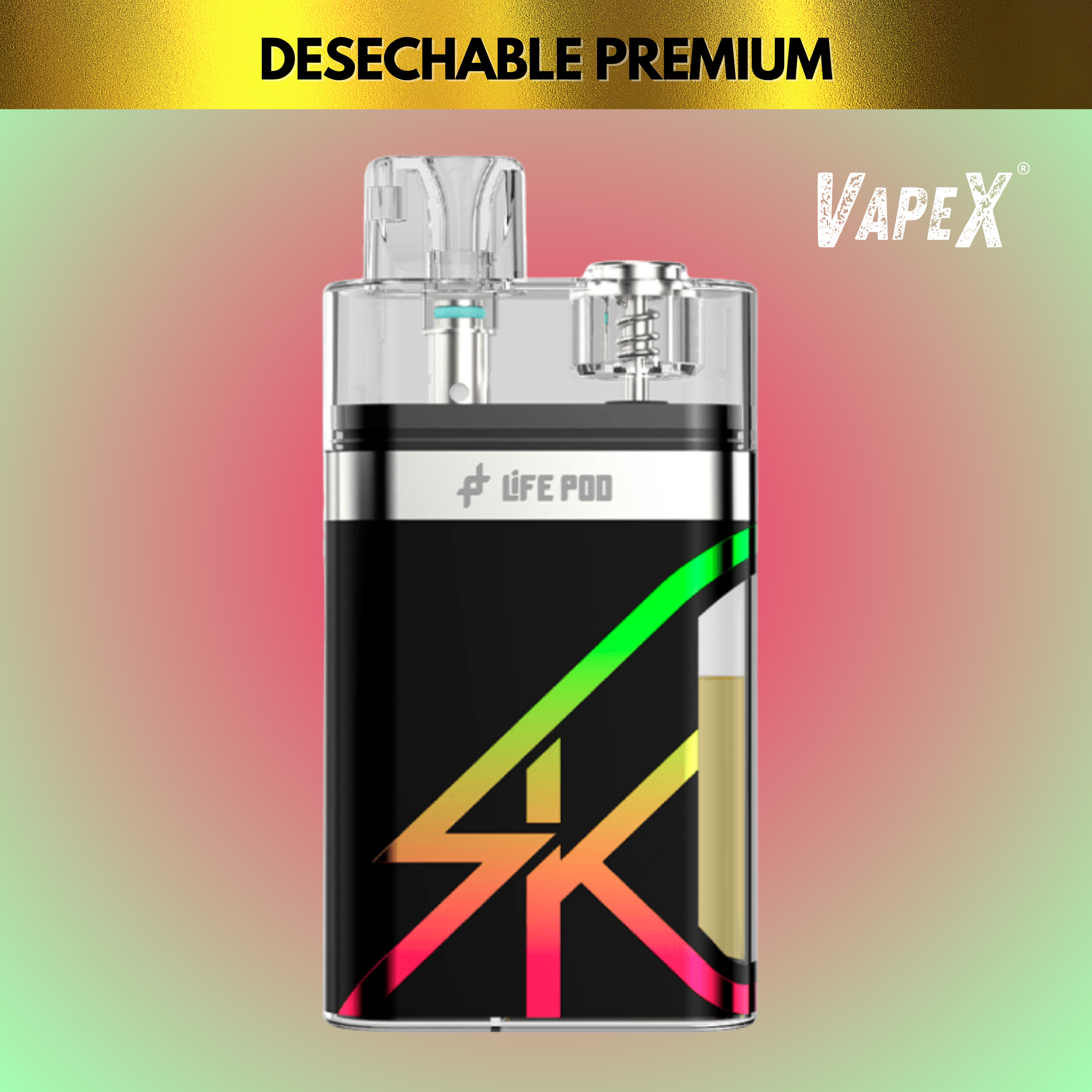 STRAWBERRY KIWI FROST (15 000 puff) - LIFE POD SK