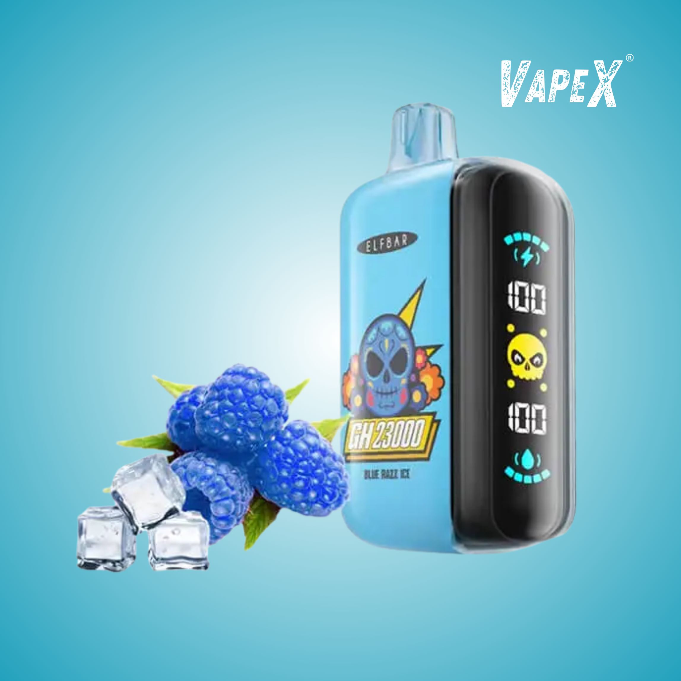 BLUE RAZZ ICE (23 000 puff) - ELFBAR GH23000