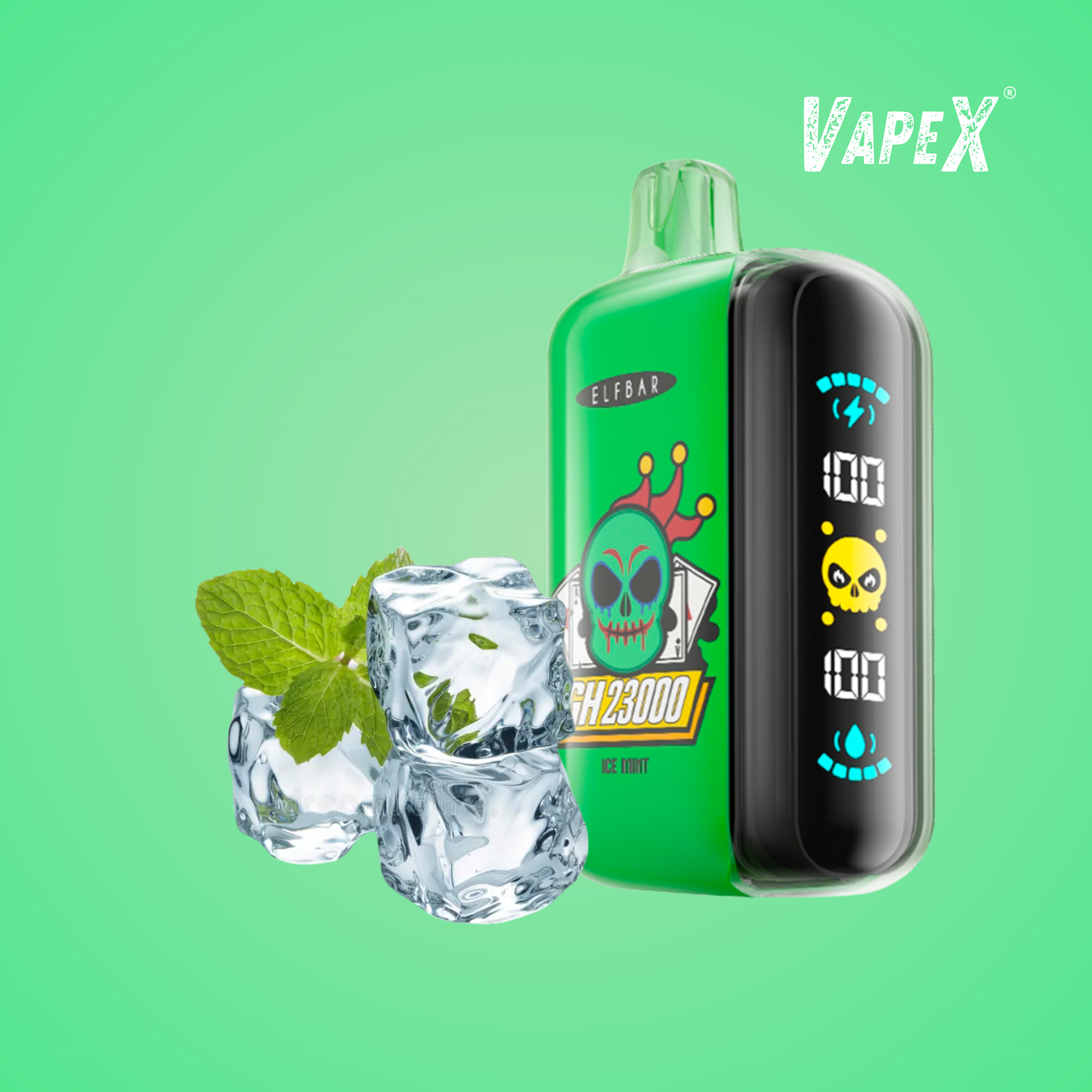 GREEN APPLE ICE (23 000 puff) - ELFBAR GH23000