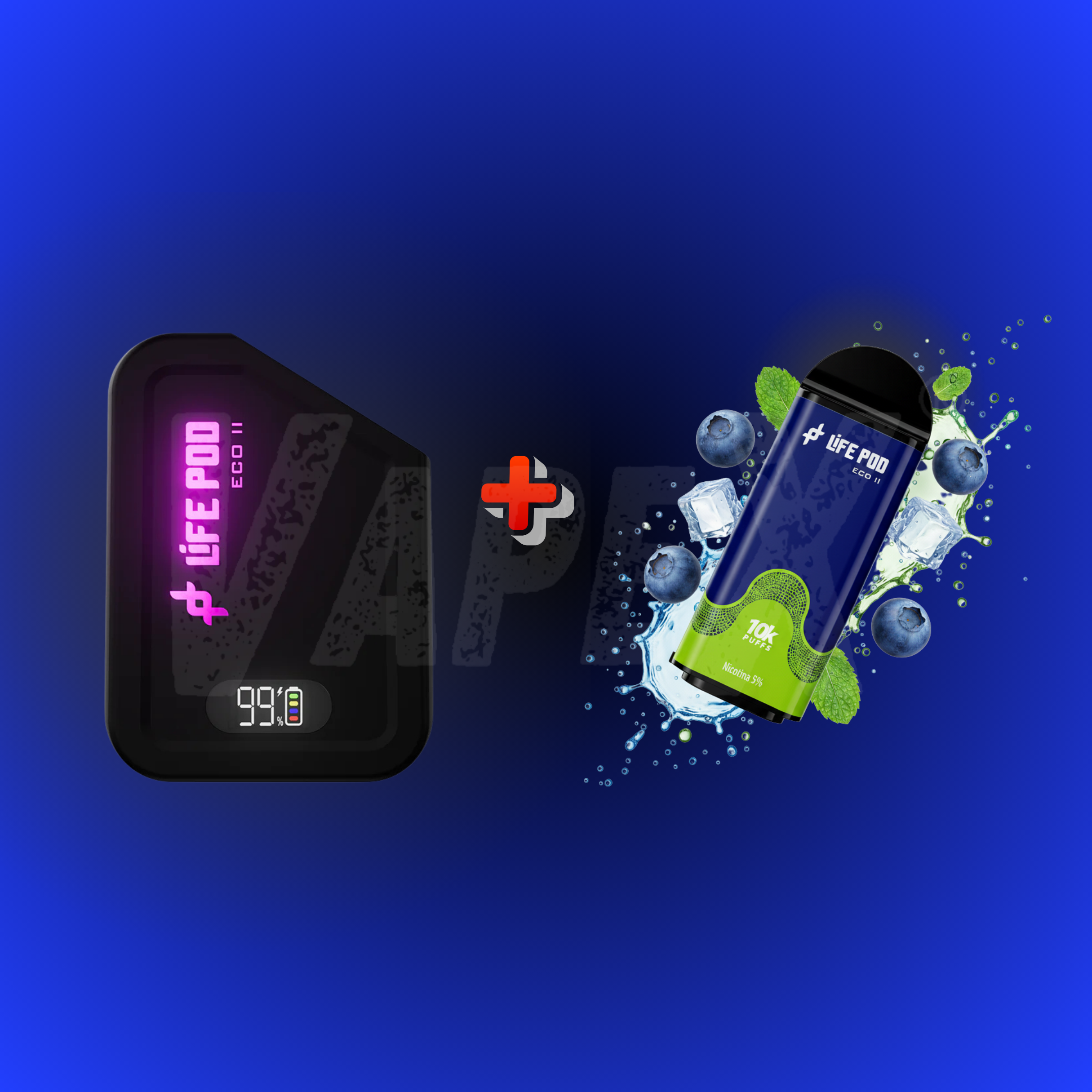 BLUEBERRY MINT - KIT COMPLETO (LIFE POD ECO ll)