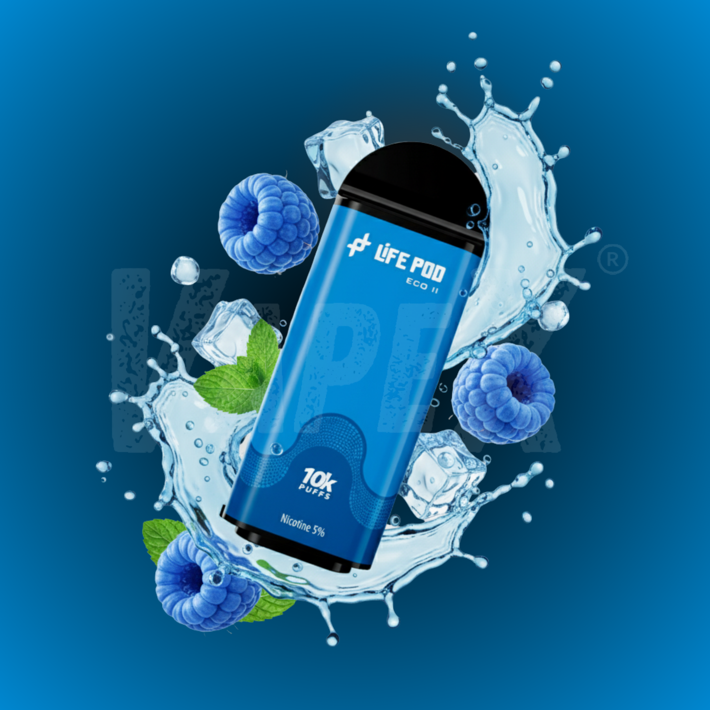 Cartucho BLUE RAZZ ICE (10 000 PUFF)