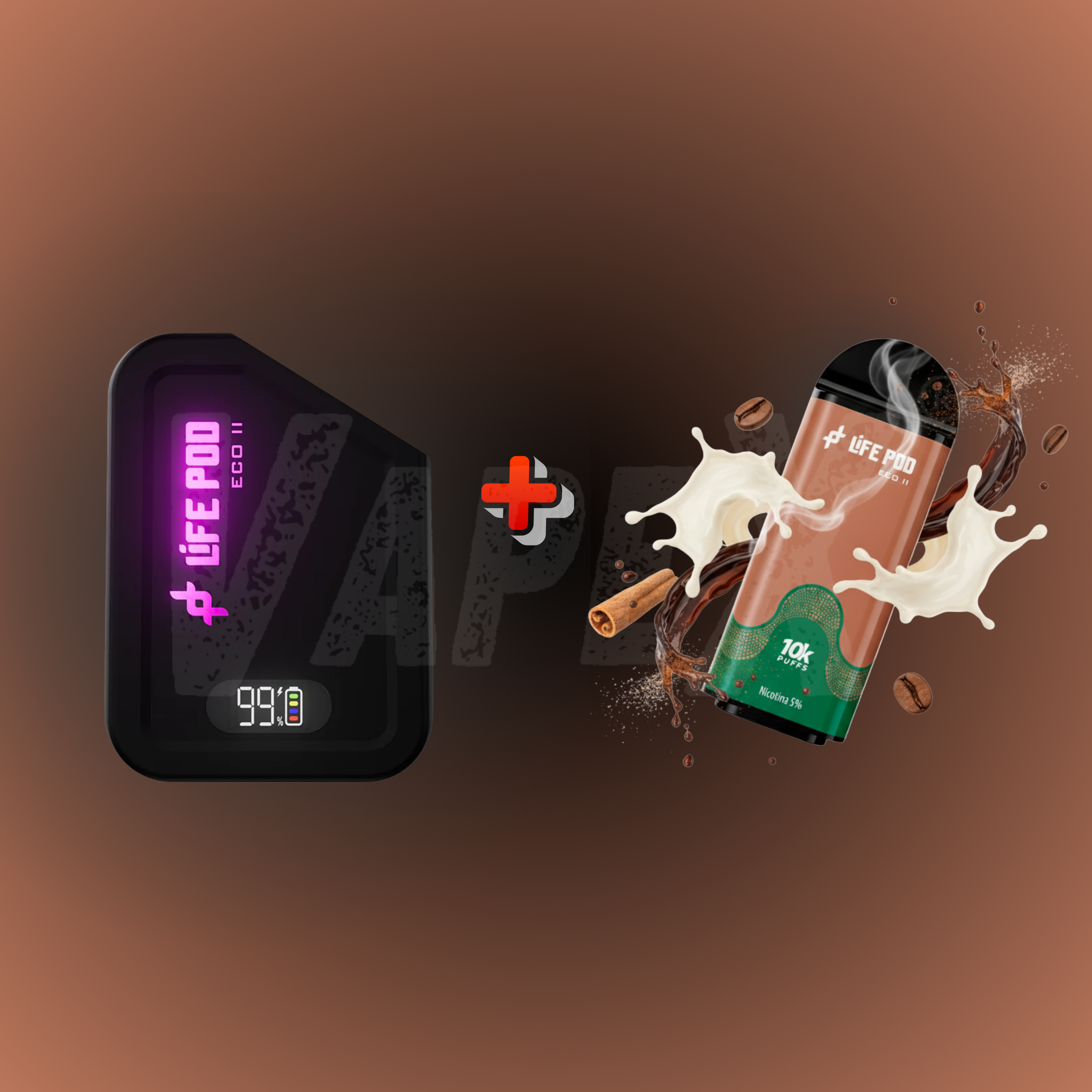CAPUCCINO - KIT COMPLETO (LIFE POD ECO ll)
