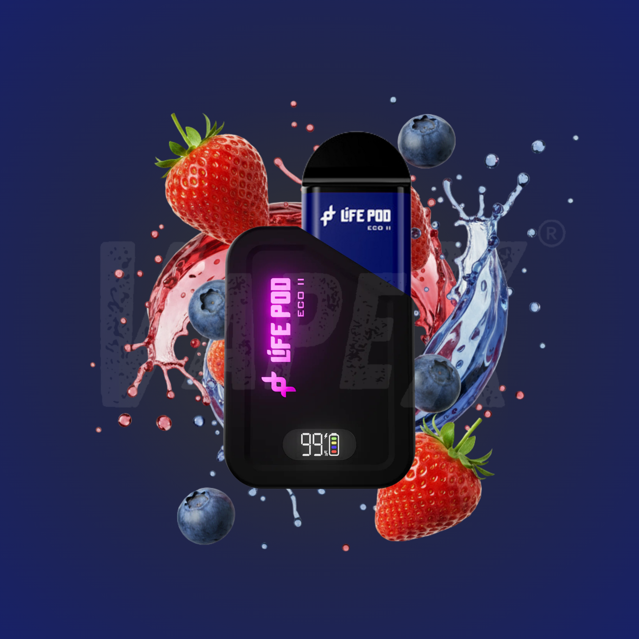 BLUEBERRY STRAWBERRY - KIT COMPLETO (LIFE POD ECO ll)