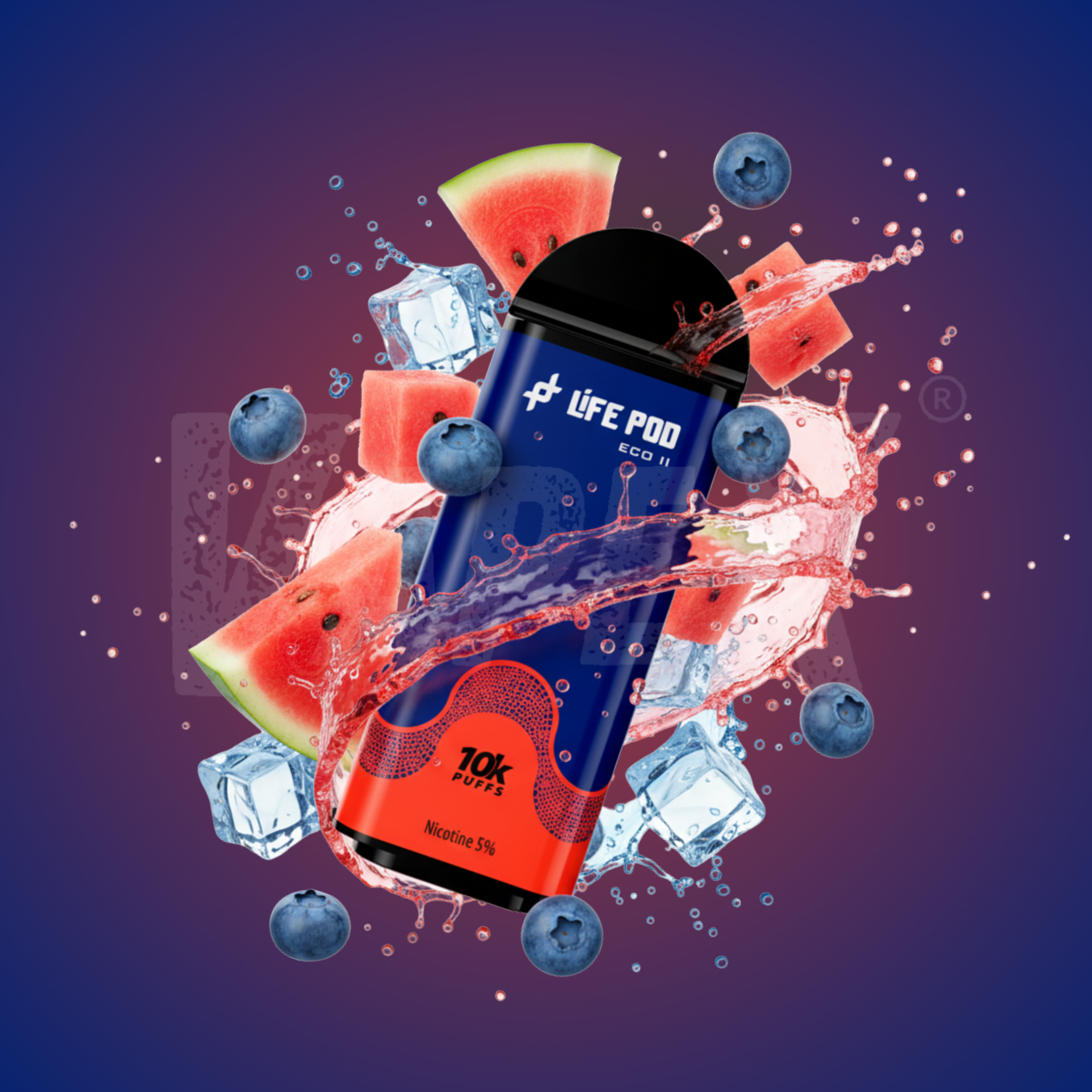 Cartucho BLUEBERRY WATERMELON (10 000 PUFF)