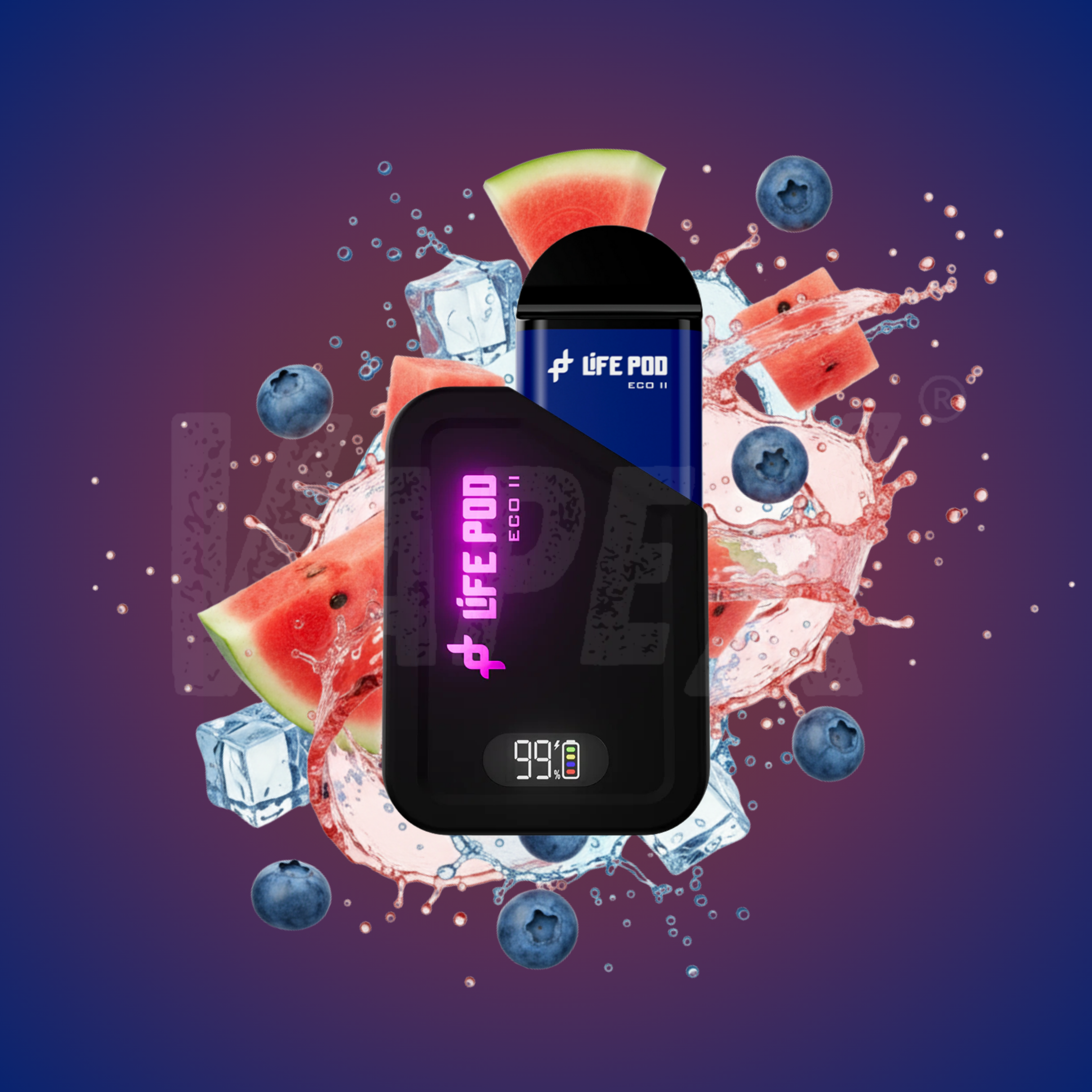 BLUEBERRY WATERMELON - KIT COMPLETO (LIFE POD ECO ll)