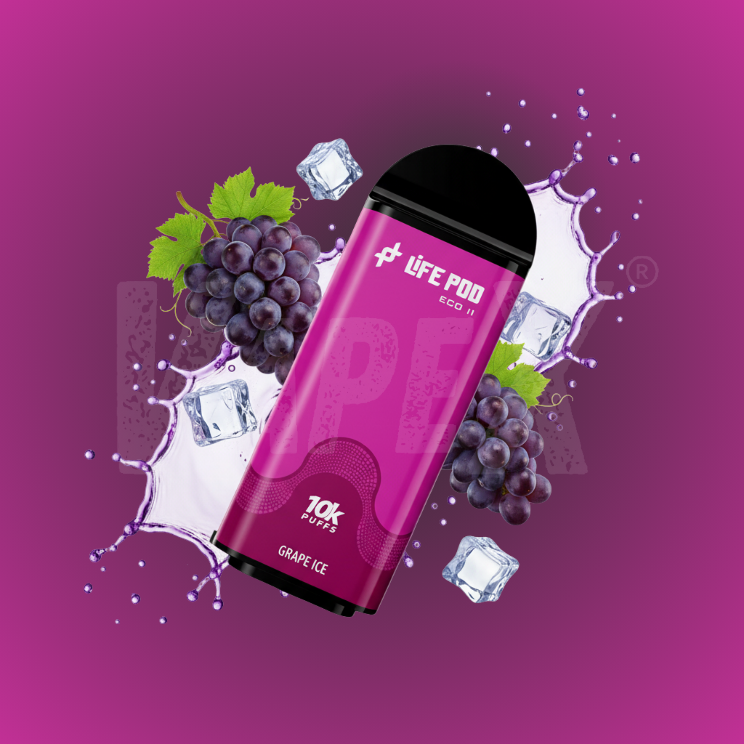 Cartucho GRAPE ICE (10 000 PUFF)