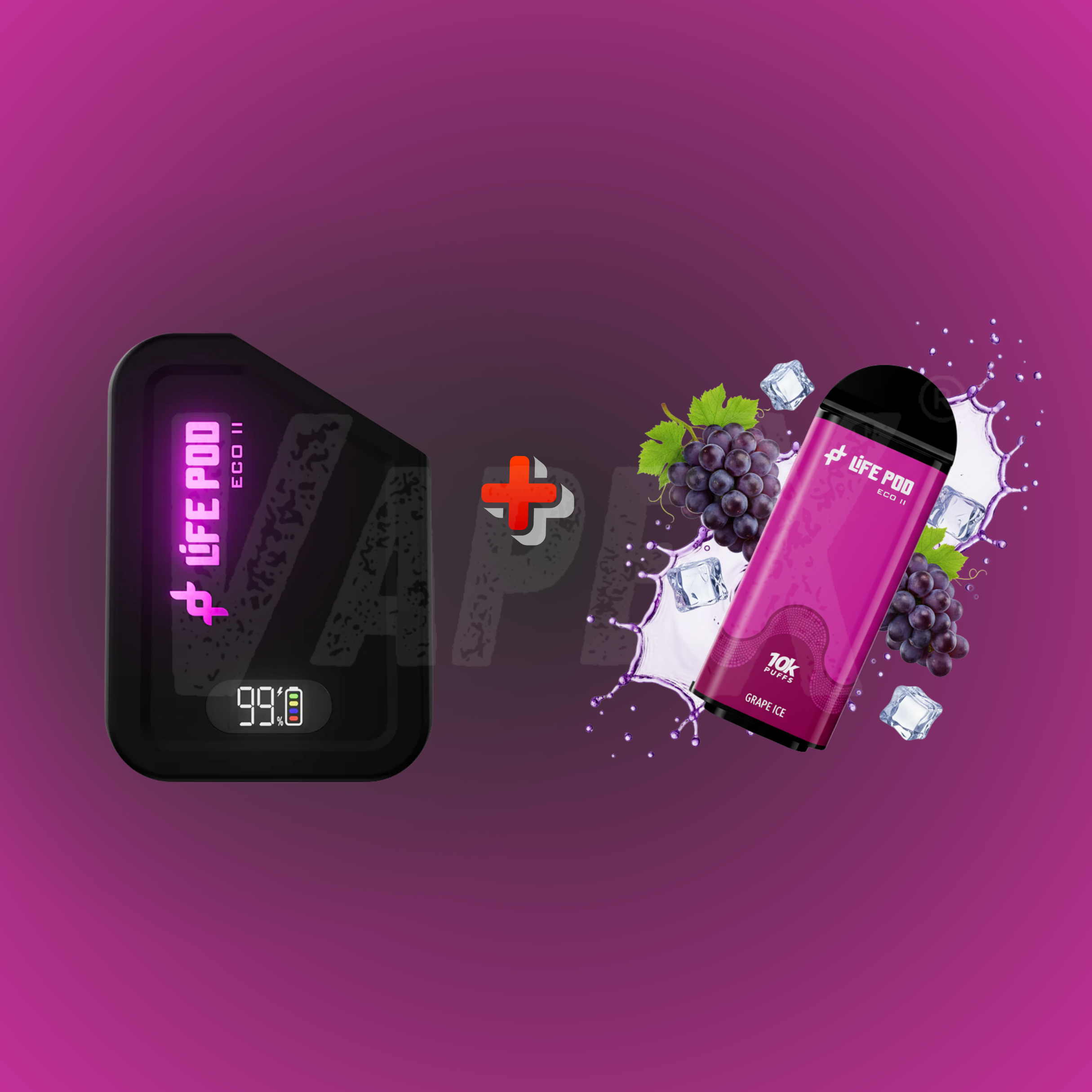 GRAPE ICE - KIT COMPLETO (LIFE POD ECO ll)