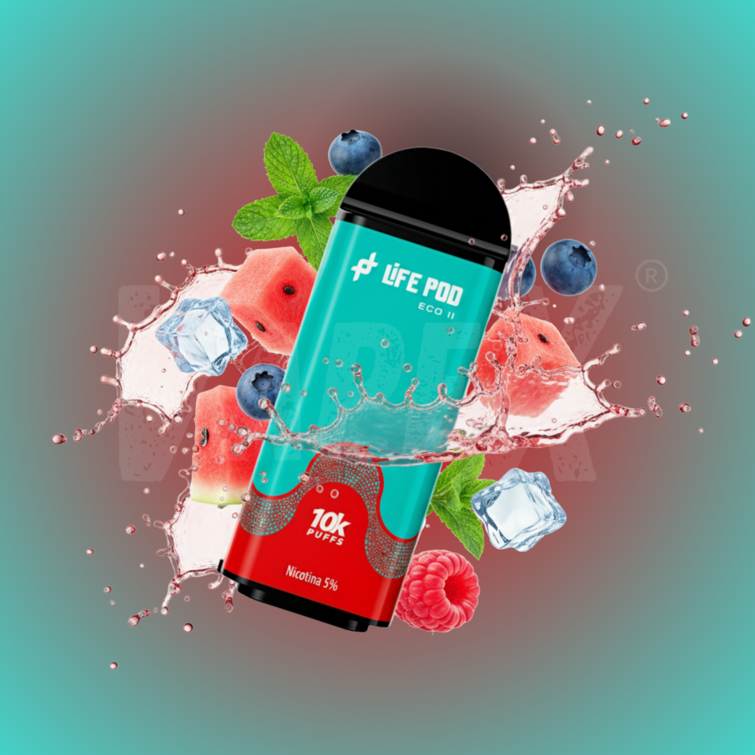 Cartucho MINT WATERMELON BERRIES (10 000 PUFF)