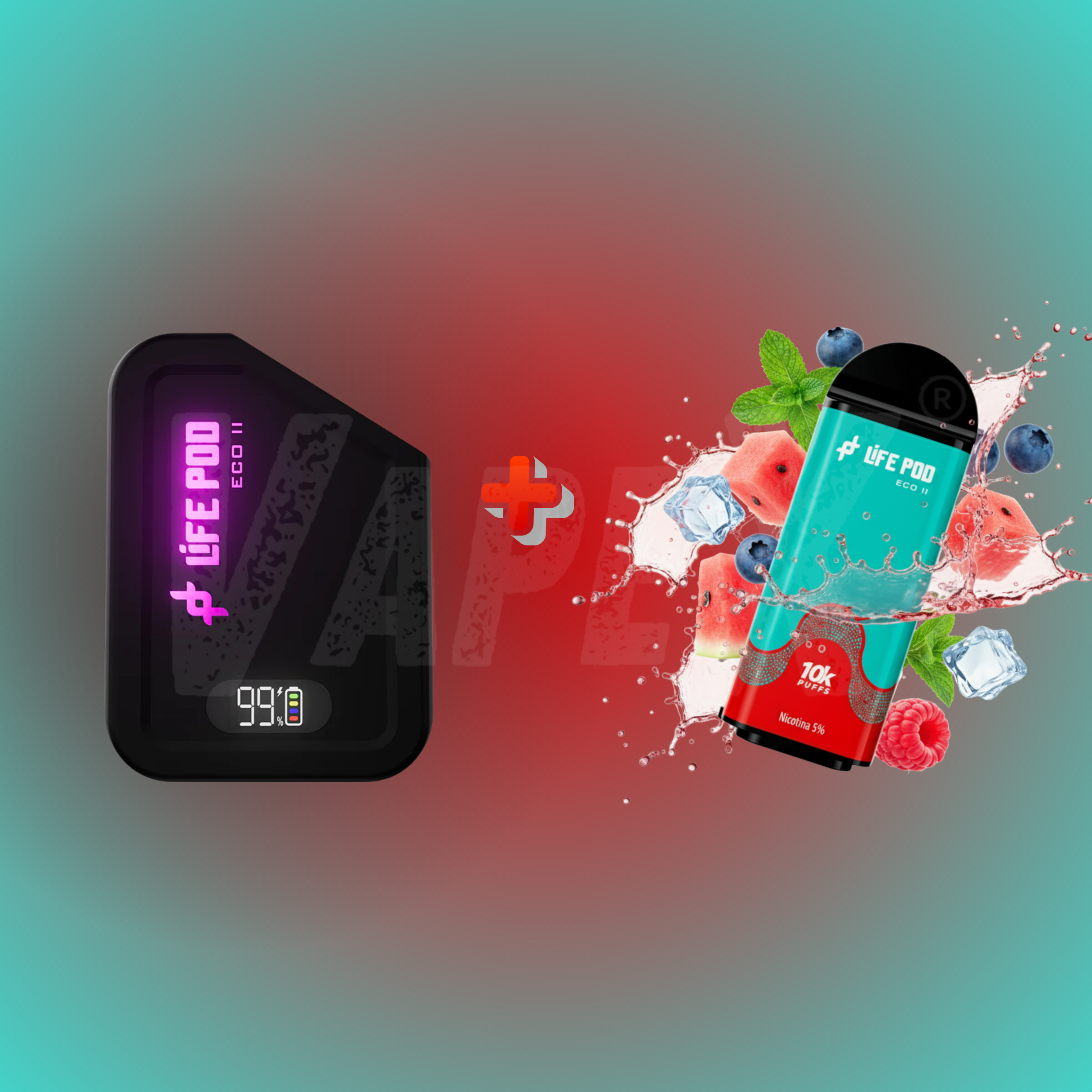 MINT WATERMELON BERRIES - KIT COMPLETO (LIFE POD ECO ll)