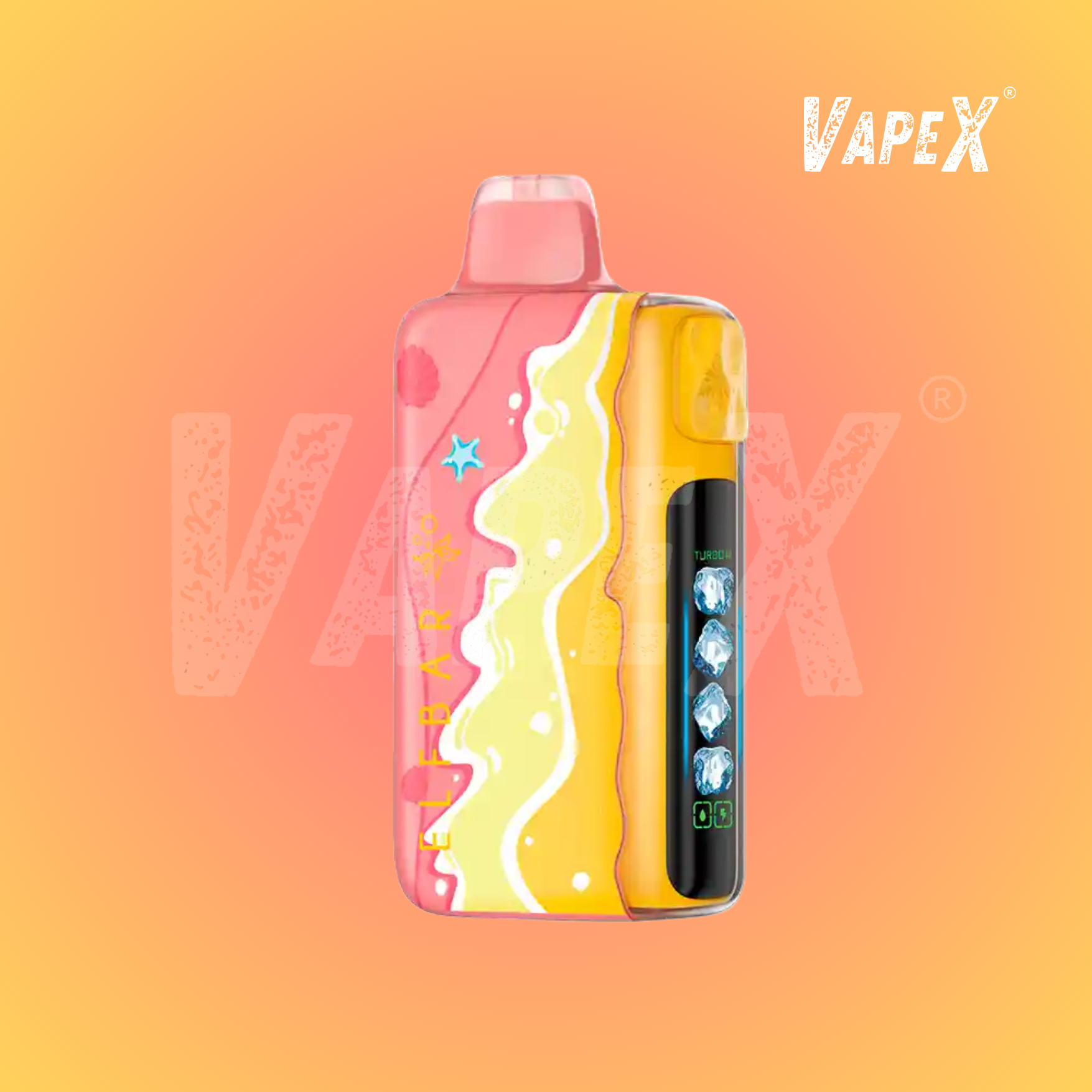 PEACH BLUE SLUSH (40 000 puff) - ELFBAR ICE KING (SUMMER EDITION)